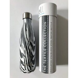 S'well Stainless Steel Water Bottle Noir Zebra New in Box